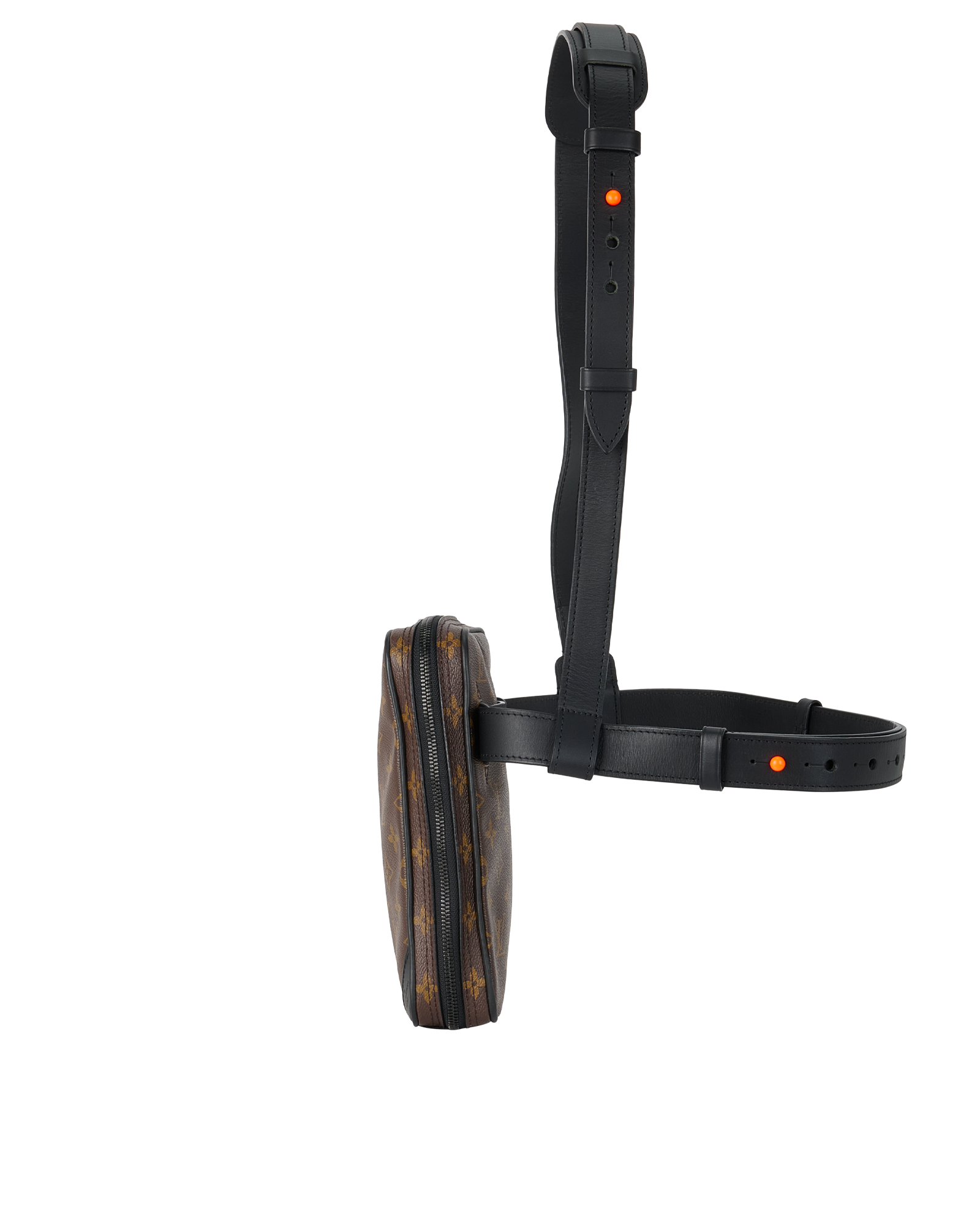 Utility Side Bag, &pound;850, Handbags, Brown, Coated Canvas, Bottom view